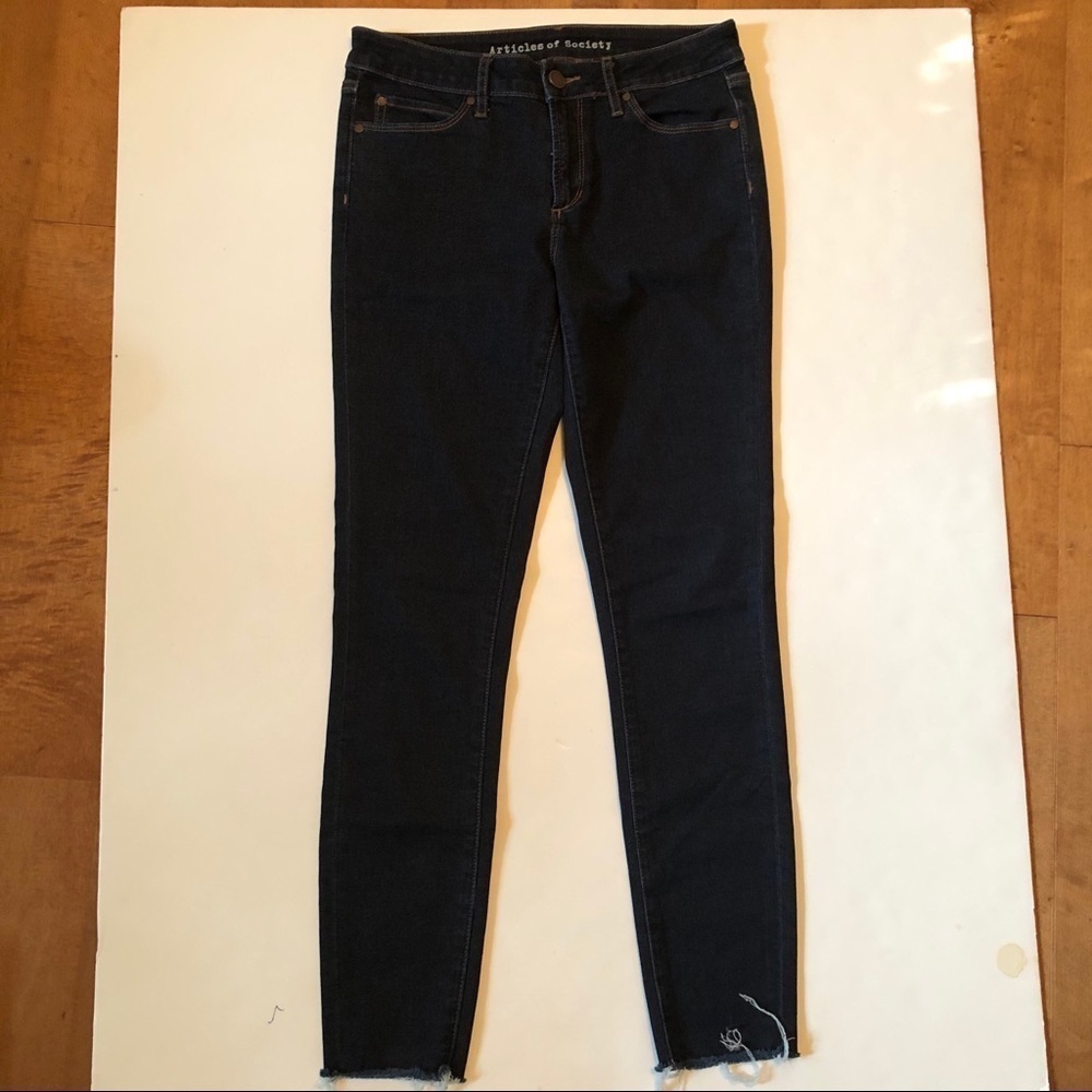 Articles of Society raw hem skinny jeans